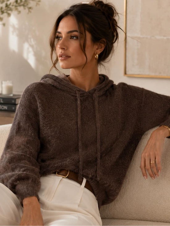 Christian Lacroix Tops - Christian Lacroix 100% Cashmere Hooded Sweater